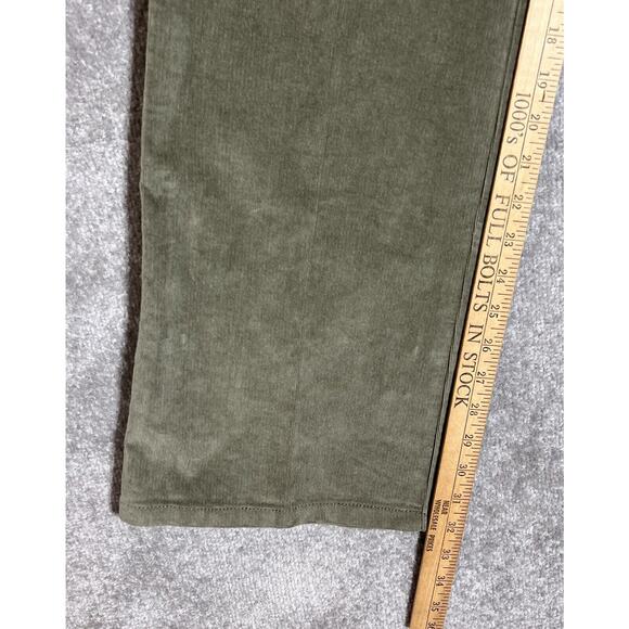 Sag Harbor Stretch Corduroy Bootcut Jeans Pants Womens Size 8 Green Pockets NWT - Picture 10 of 11